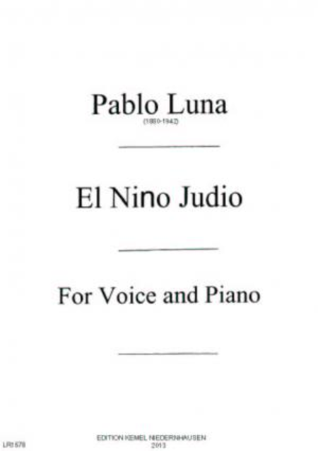 El nino judio : zarzuela en dos actos : no. 7, Imitacion de las hermanas catafalco : for voice and piano
