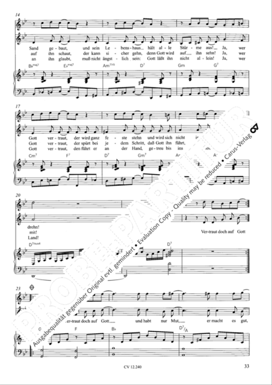 Israel in Agypten Children's Choir scores gallery preview page 34
