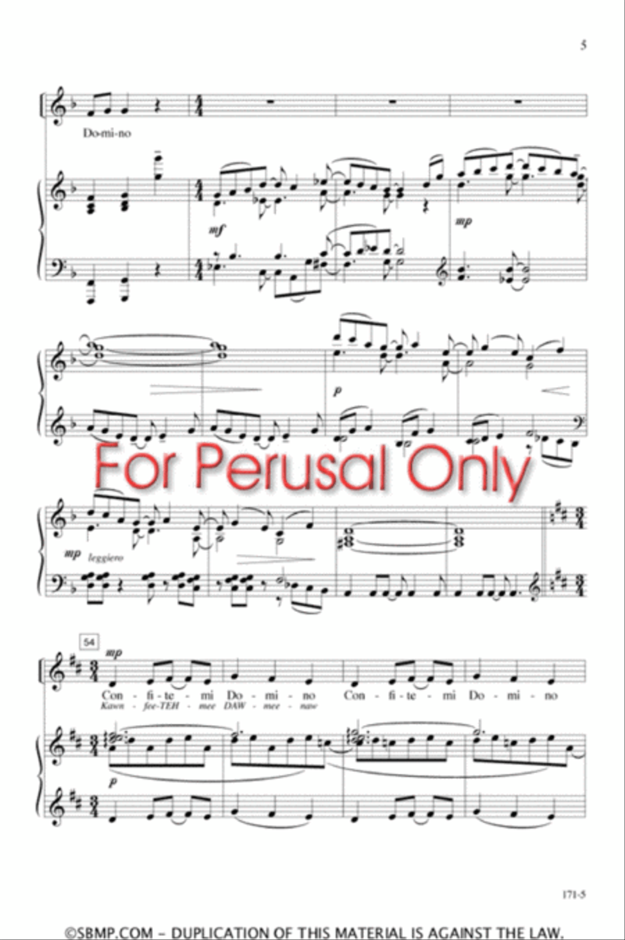 Exsultate Justi in Domino - SA Octavo SA scores gallery preview page 5