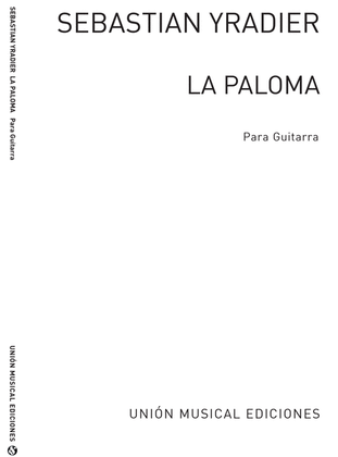 La Paloma Habanera (Diaz Cano) Guitar