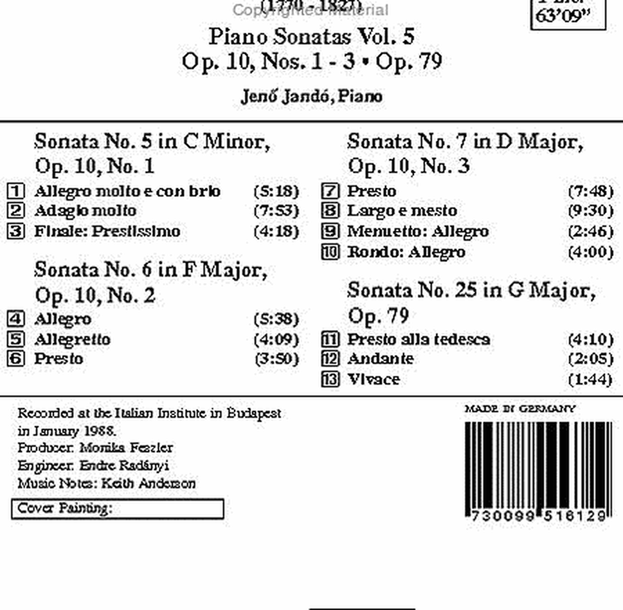 Piano Sonatas Vol. 5 image number null