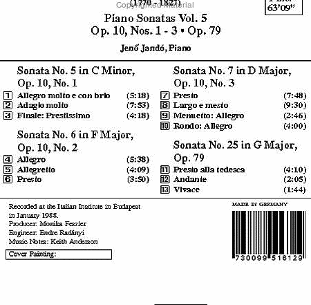 Piano Sonatas Vol. 5 image number null
