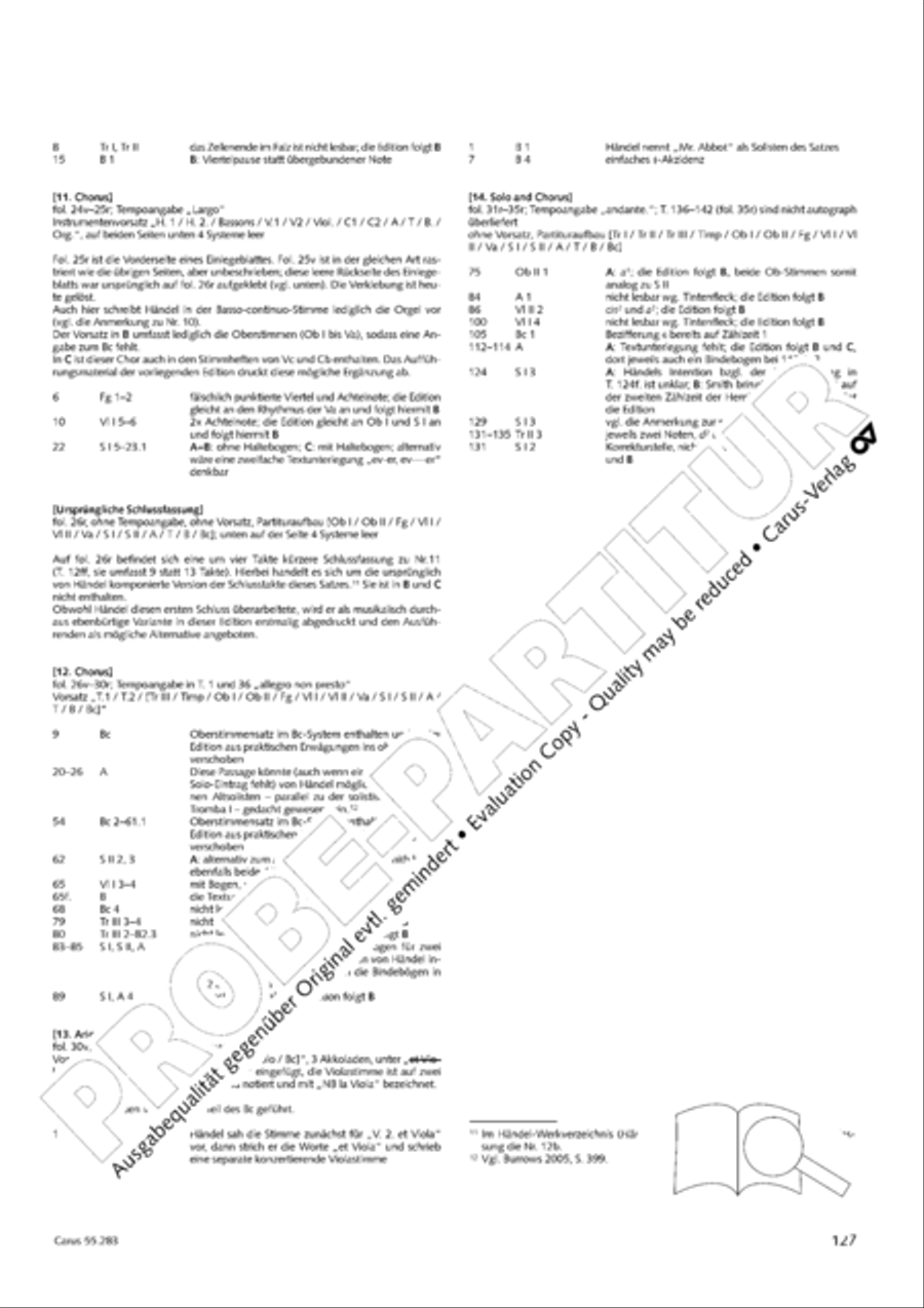 Te Deum for the Victory of Dettingen SSATB scores gallery preview page 144