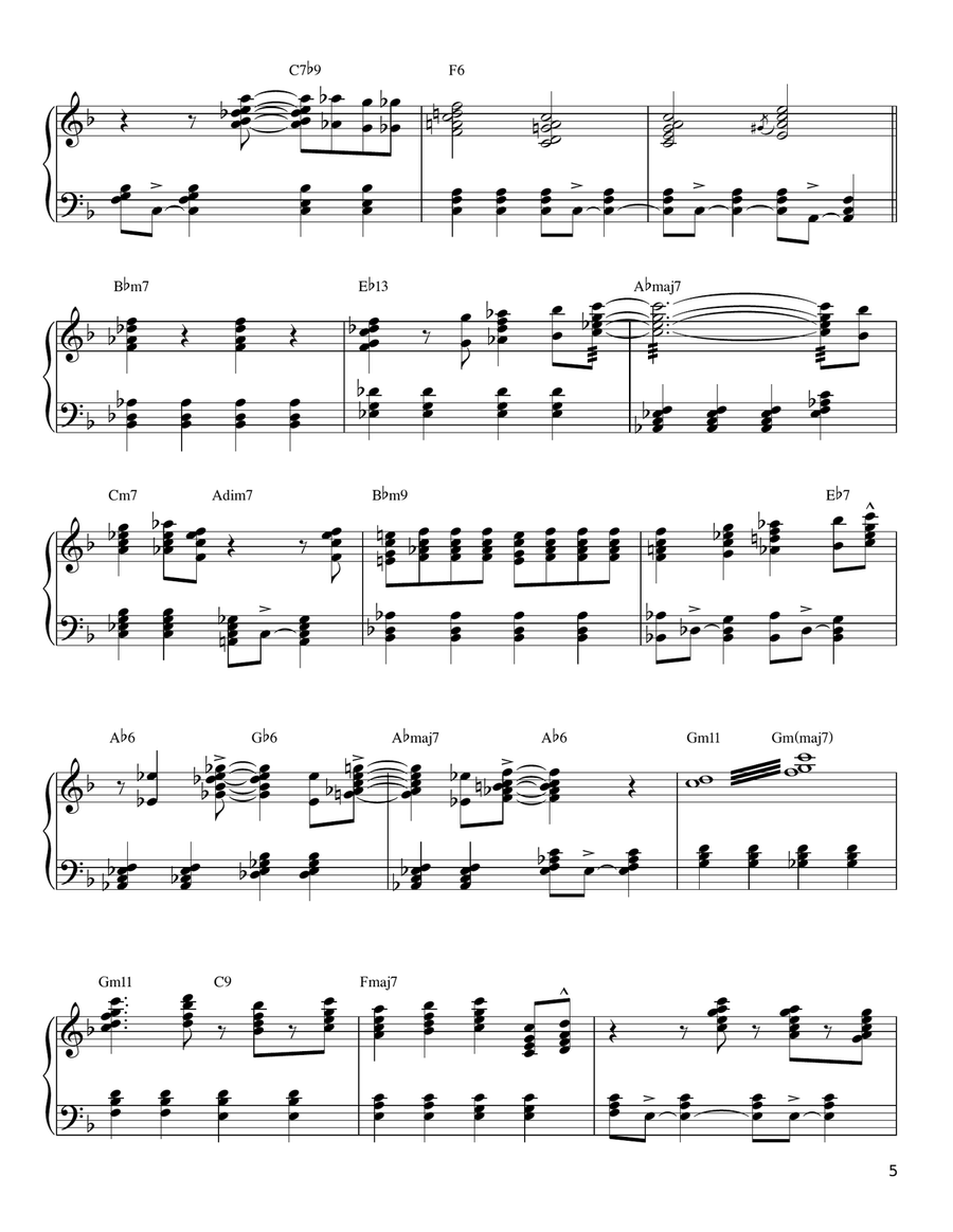 I'll Remember April Piano Solo scores gallery preview page 5