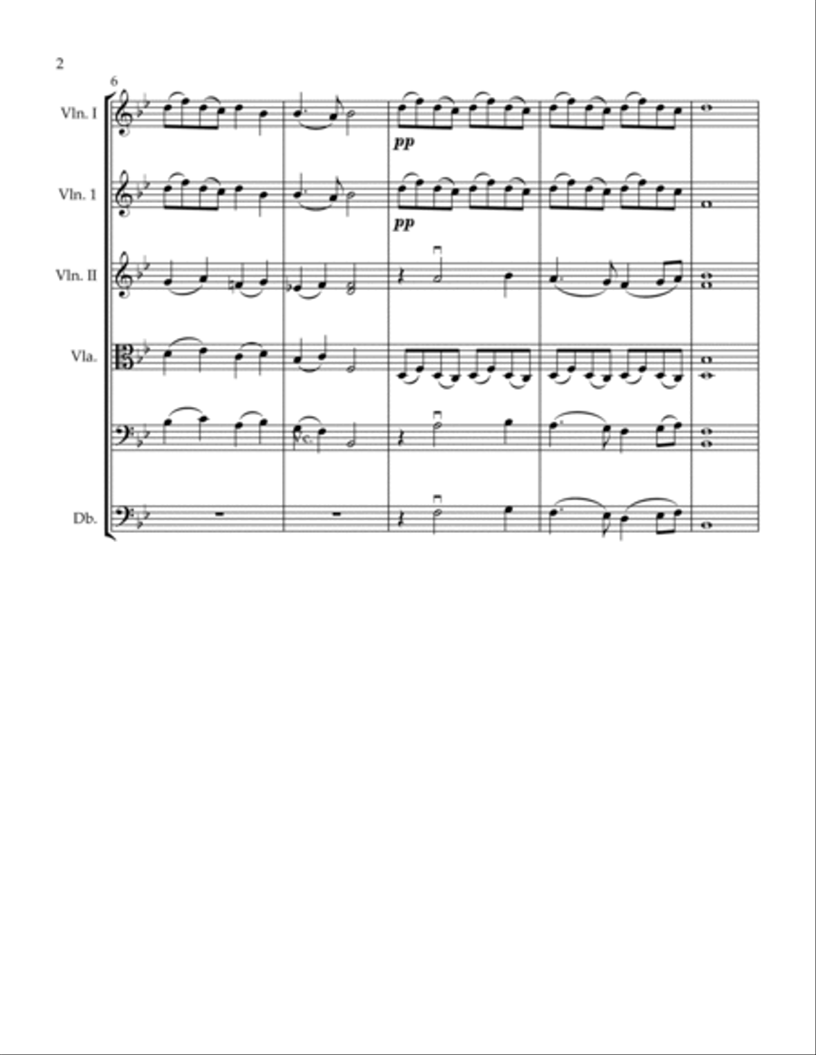 PIE JESU (BLESSED JESUS) BY GABRIEL FAURE FOR STRING ORCHESTRA String Quartet scores gallery preview page 3