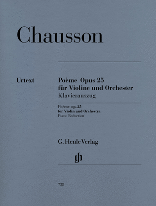 Book cover for Poème for Violin and Orchestra Op. 25