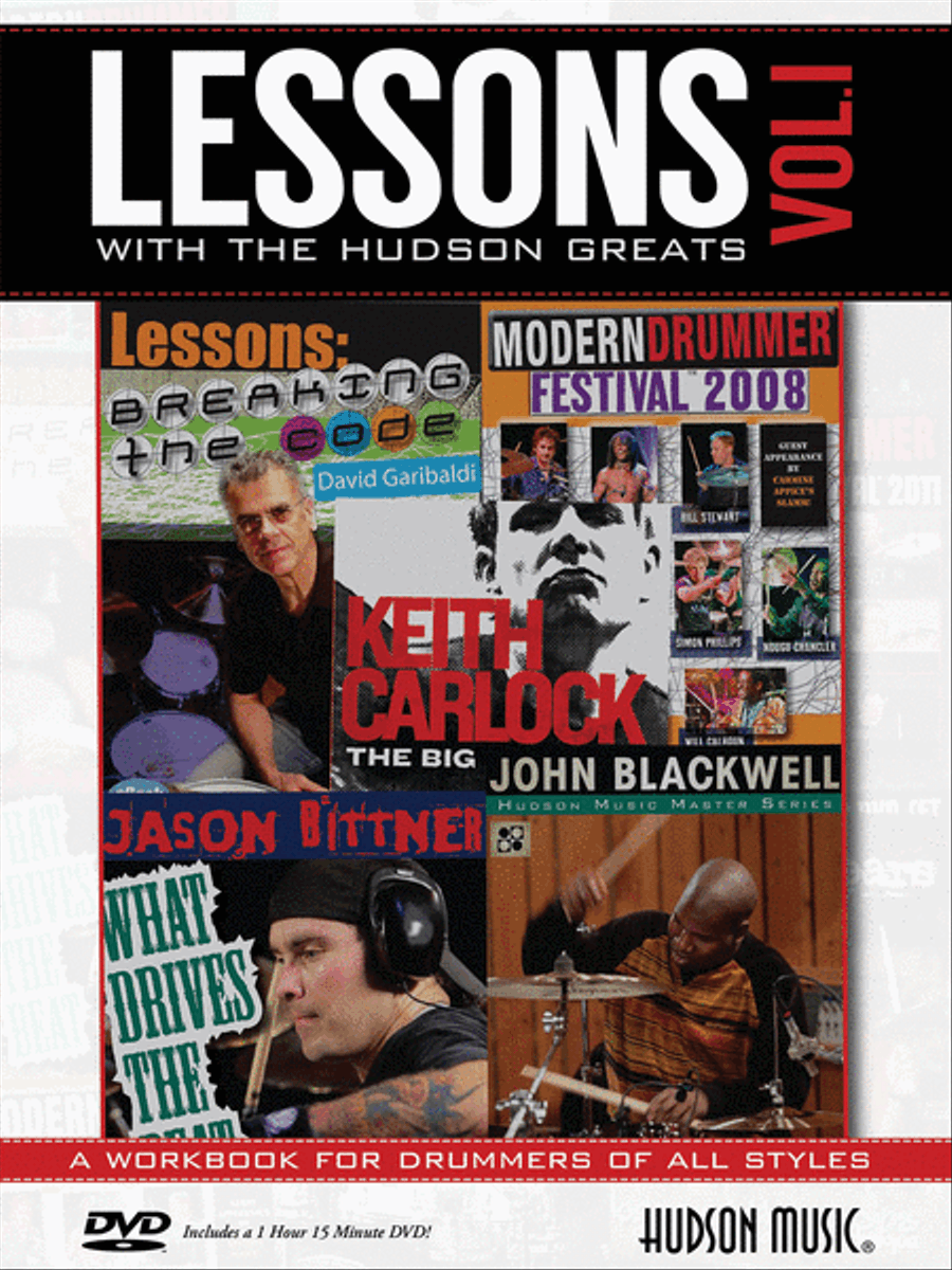 Lessons with the Hudson Greats - Volume 1 Percussion scores gallery preview page 1