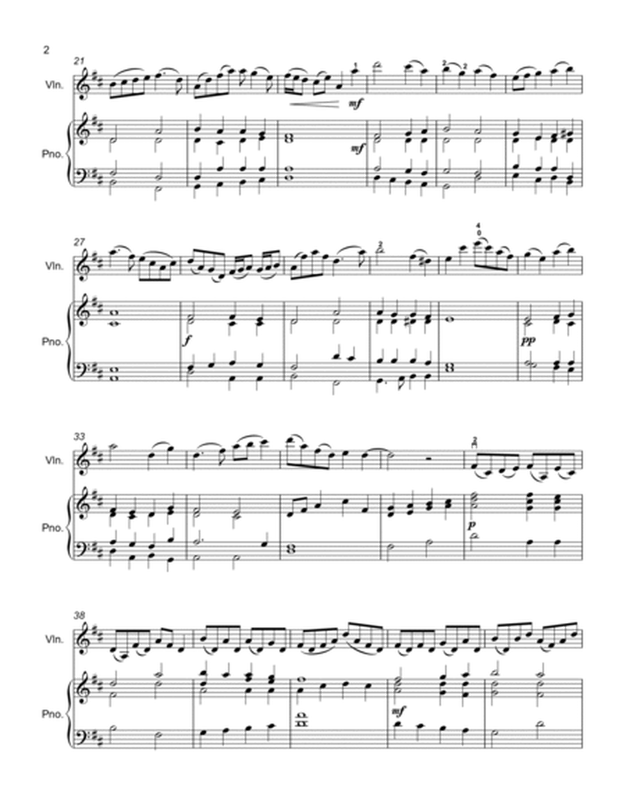 THEME AND VARIATIONS ON ABIDE WITH ME FOR VIOLIN AND PIANO image number null