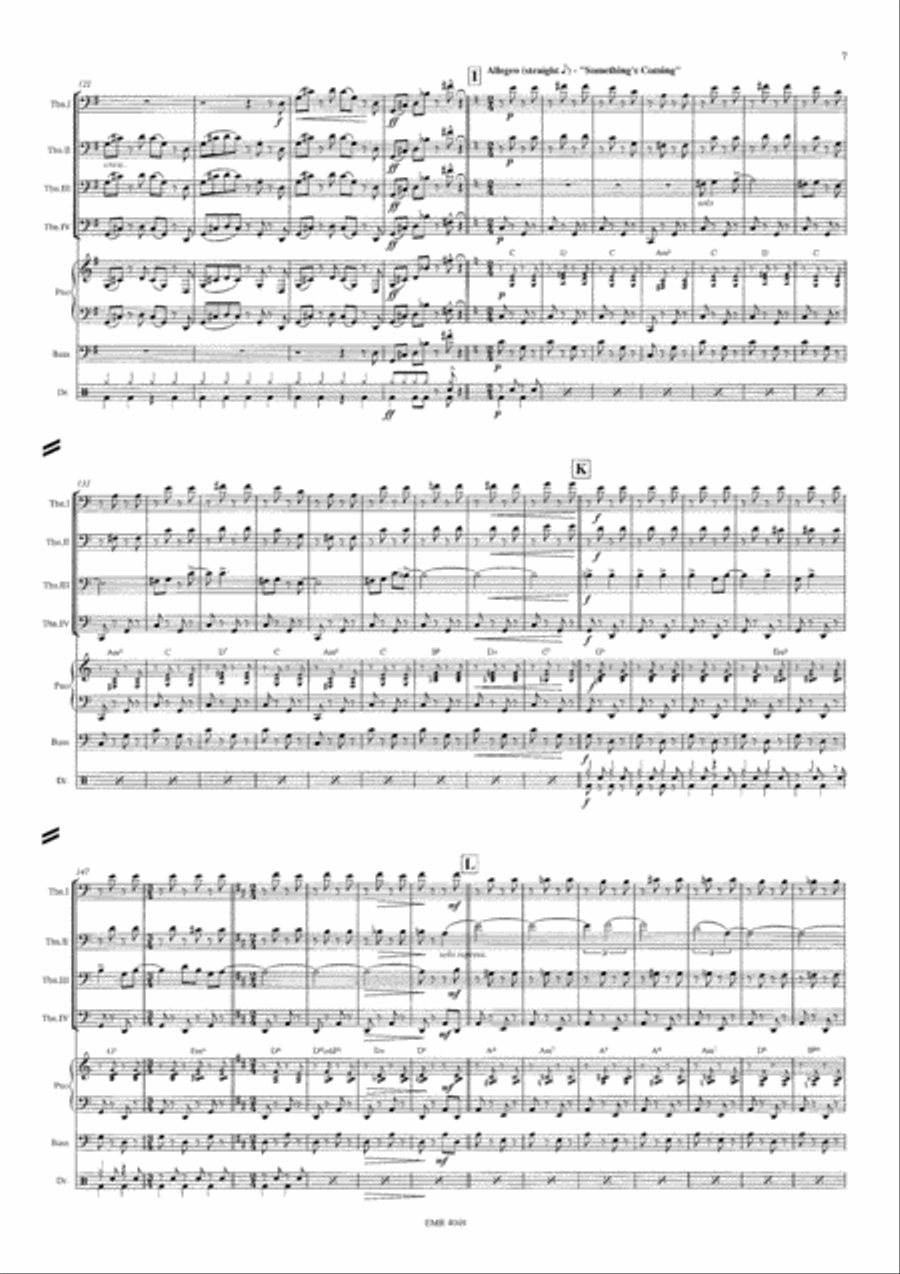 West Side Story West Side Story Trombone Quartet scores gallery preview page 7