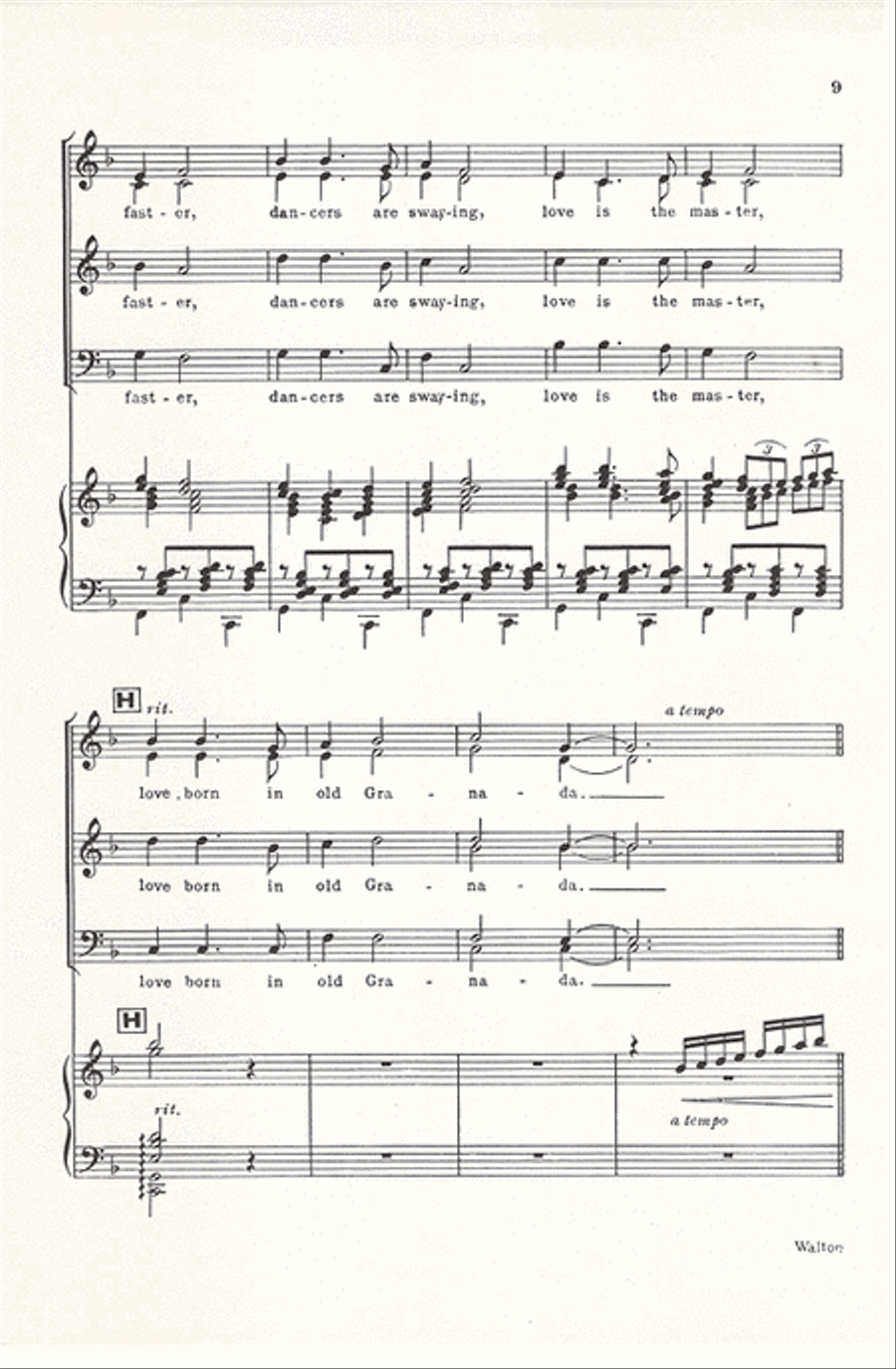 Canto De Granada (Vocal Score) Divisi scores gallery preview page 8