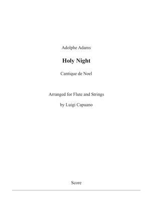 Holy Night - Cantique de Noel (Flute and Strings)