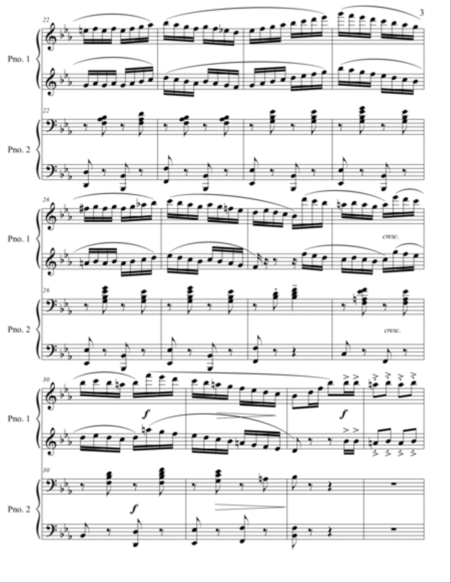 Italian Polka 2 Pianos, 4-Hands scores gallery preview page 4
