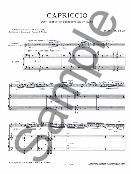 Capriccio (bb) (trumpet & Piano)