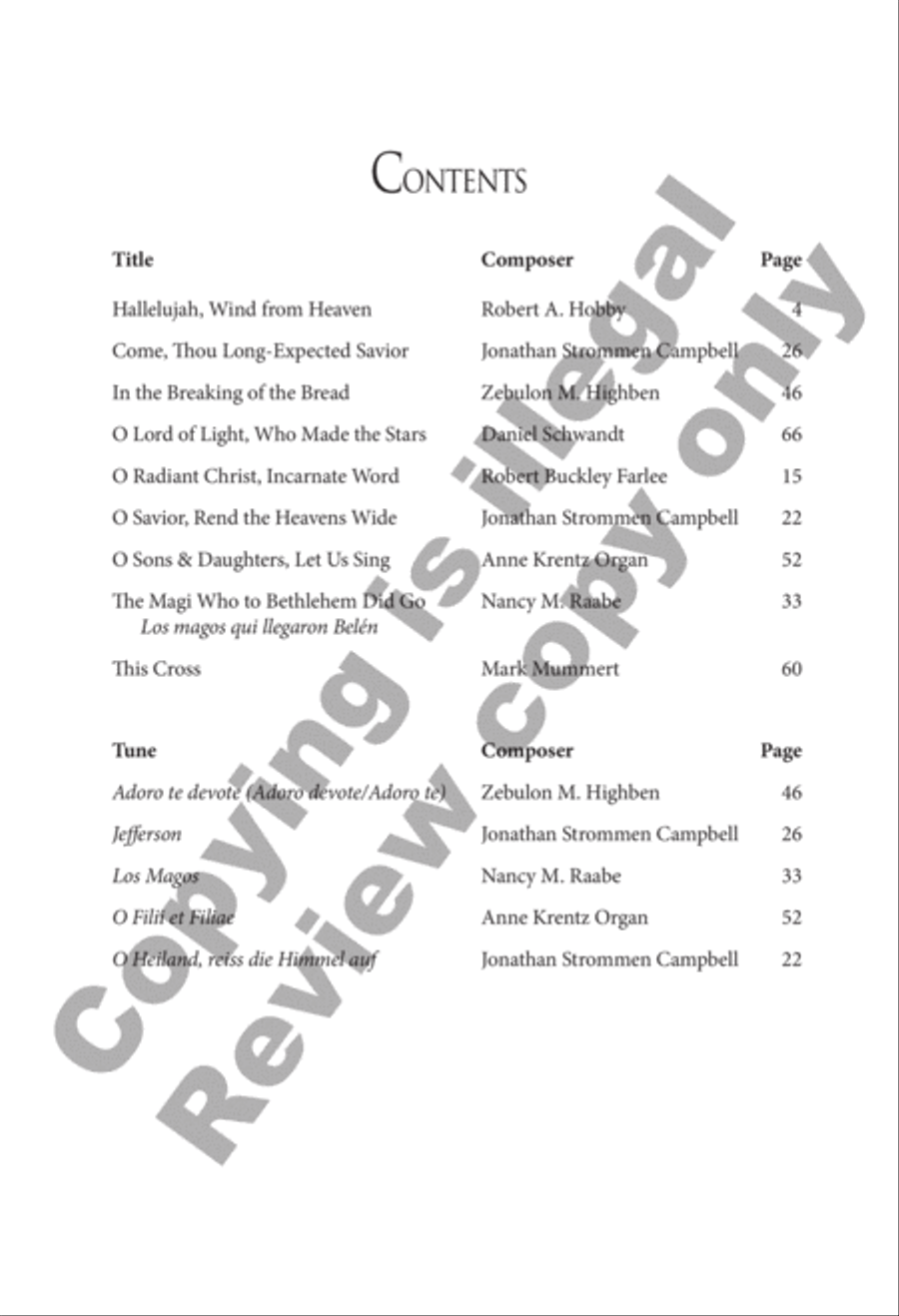 O Lord of Light: Nine Two-Part Mixed Anthems for the Church Year 2-Part scores gallery preview page 2