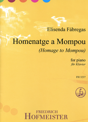 Book cover for Homenatge a Mompou