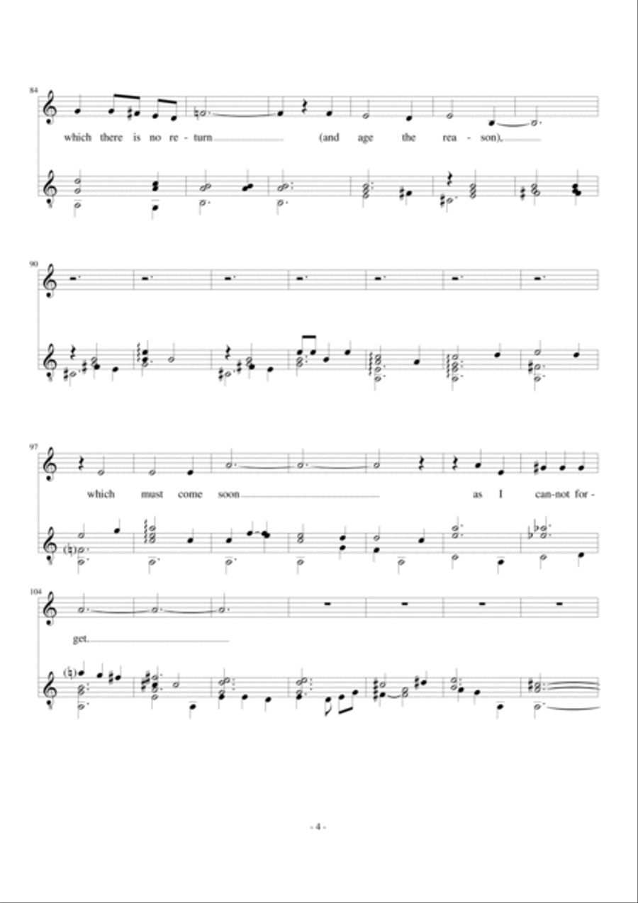 The Venerable Cat for alto and guitar and optional recorder part Recorder scores gallery preview page 4