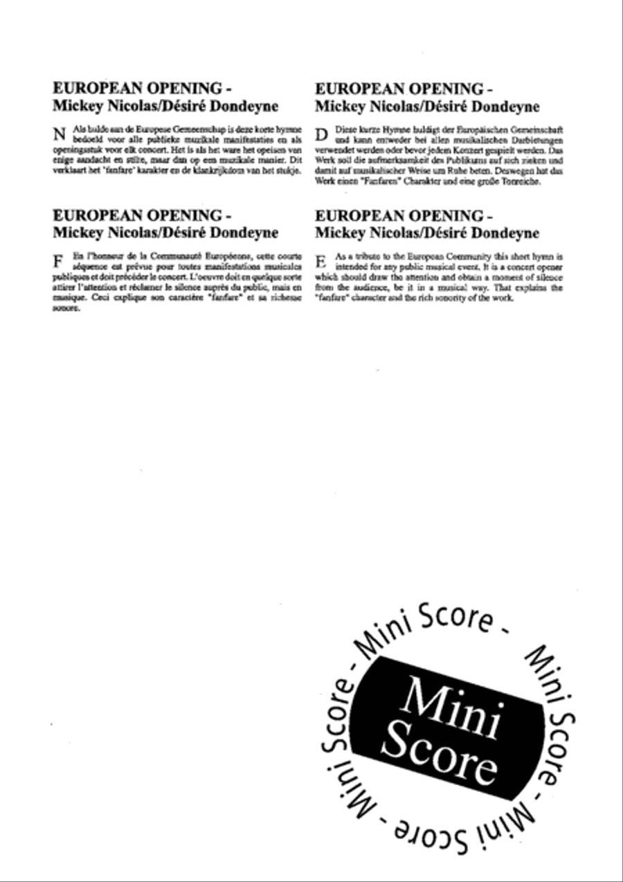 European Opening European Opening Concert Band scores gallery preview page 5
