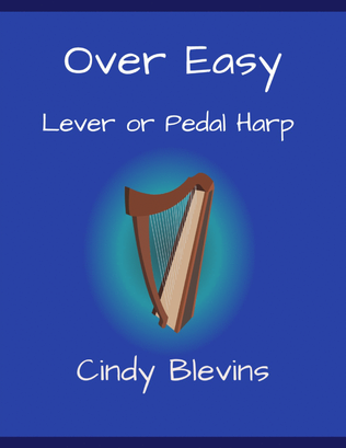 Book cover for Over Easy, original solo for Lever or Pedal Harp