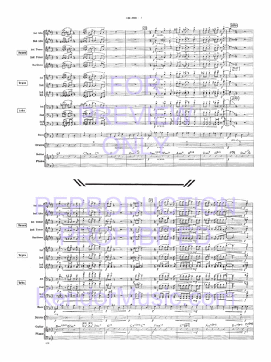 Low-Down Jazz Ensemble scores gallery preview page 8