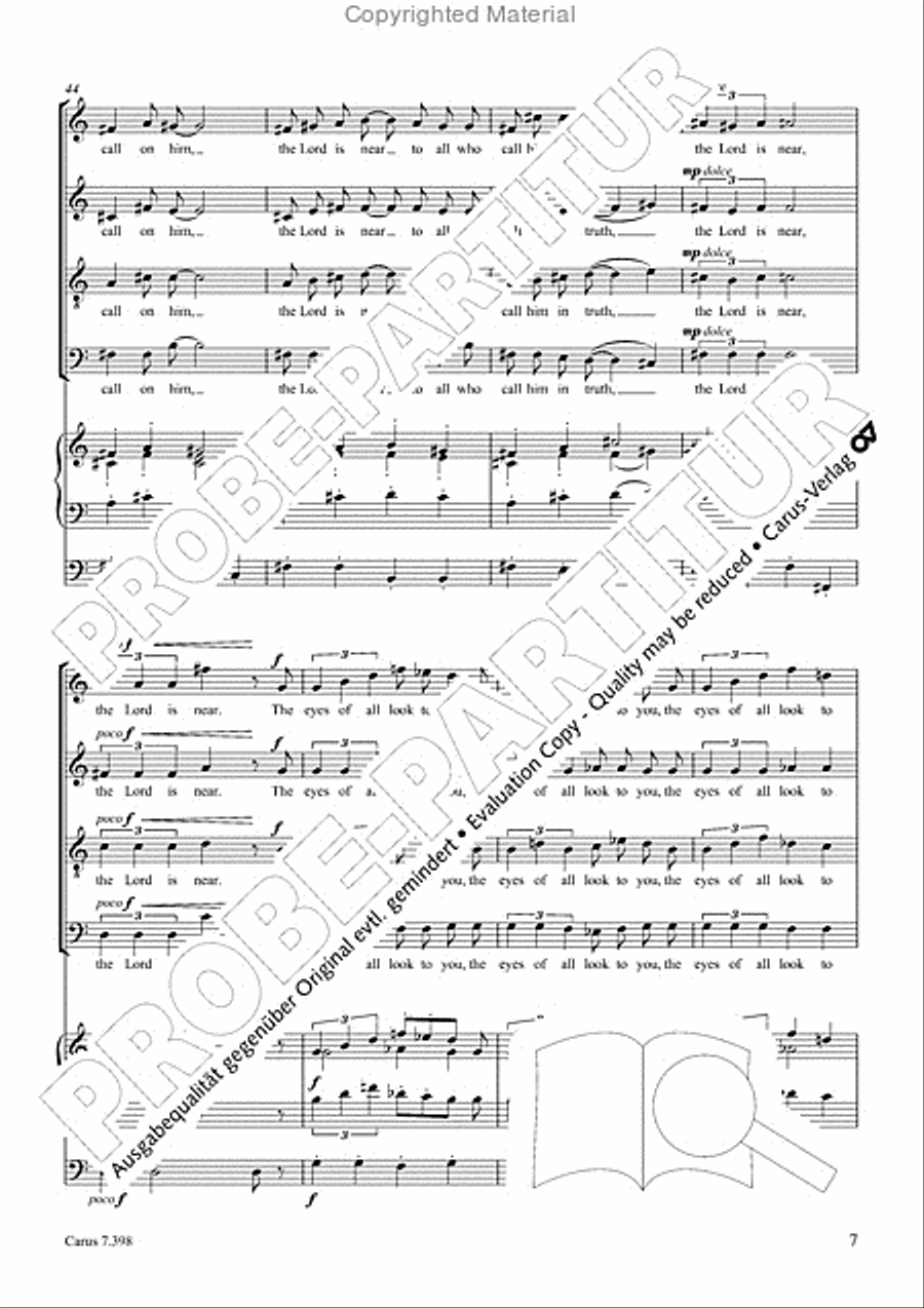 The eyes of all look to you 4-Part scores gallery preview page 8