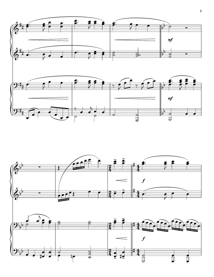 I Surrender All (arr. Phillip Keveren) Piano Duet scores gallery preview page 3