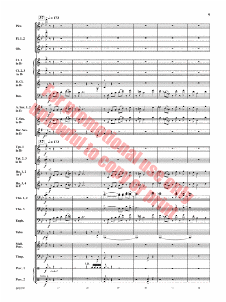 Atlas Rising Concert Band scores gallery preview page 10
