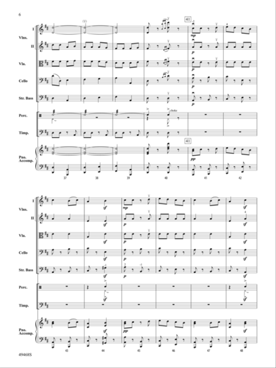 Autumn and Winter: Score String Orchestra scores gallery preview page 6