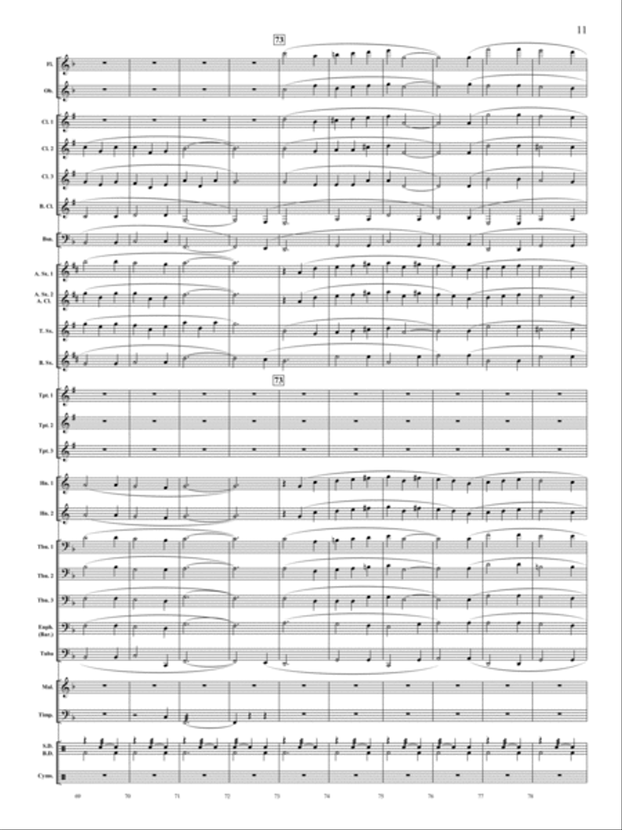 Let There Be Peace On Earth Concert Band scores gallery preview page 10