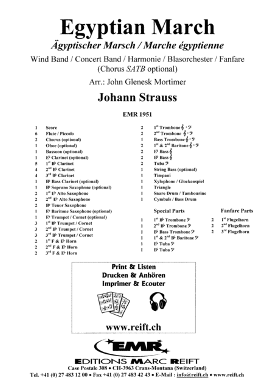 Egyptian March Egyptian March 4-Part scores gallery preview page 2