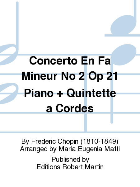 Concerto en fa mineur no 2 op 21 piano + quintette a cordes