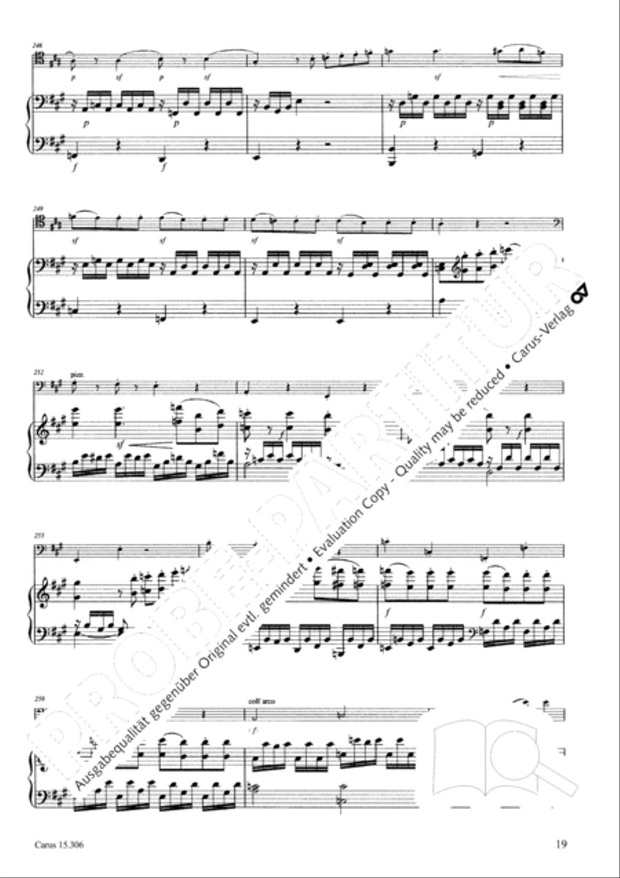Grand Duo fur Violoncello und Klavier String Duet scores gallery preview page 20