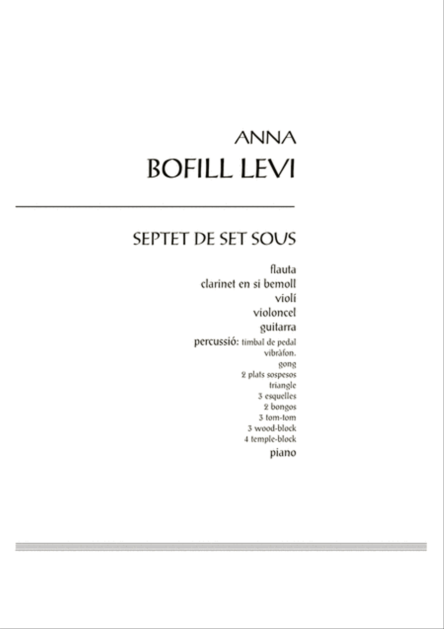 Septet de set sous Septet de set sous Large Ensemble scores gallery preview page 3