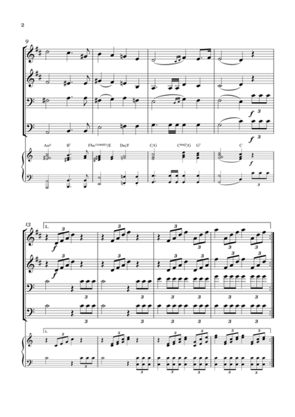 Wedding March - For Brass Quartet and Piano - With chords image number null