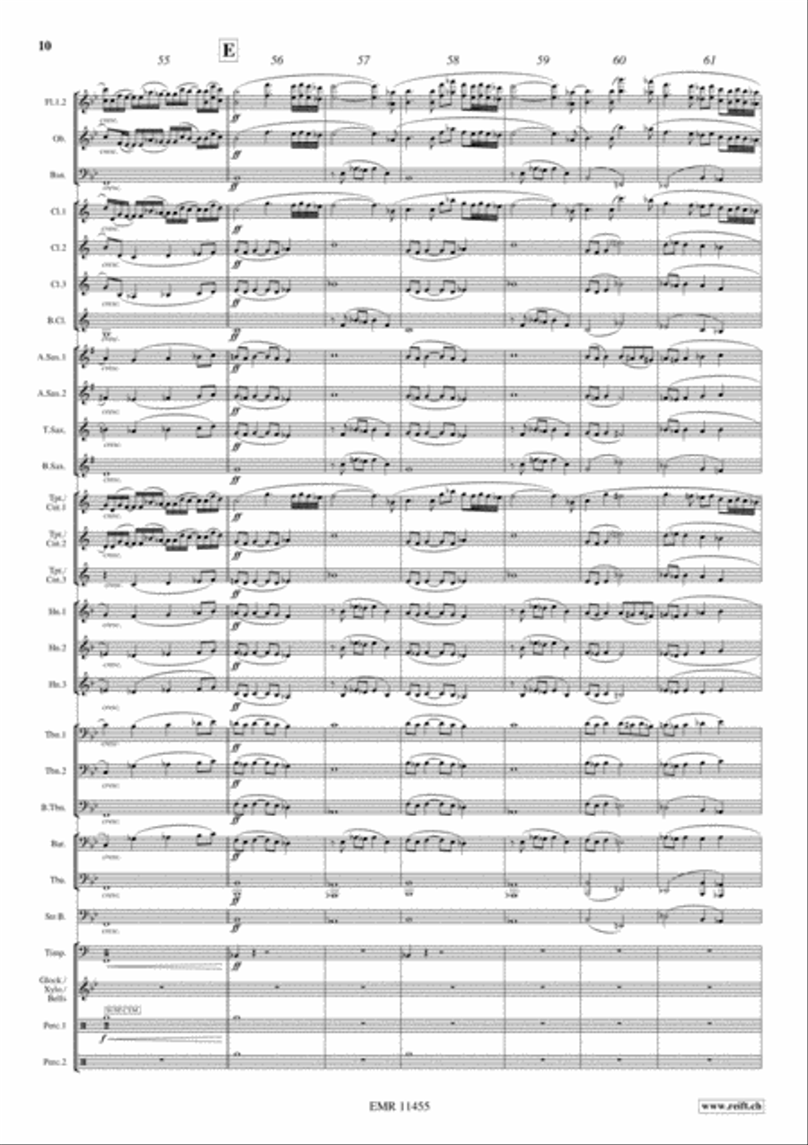 Ben Hur Suite Concert Band scores gallery preview page 11