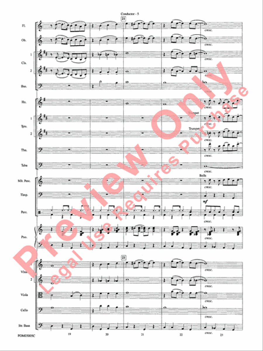 New York, New York, Theme from Full Orchestra scores gallery preview page 7