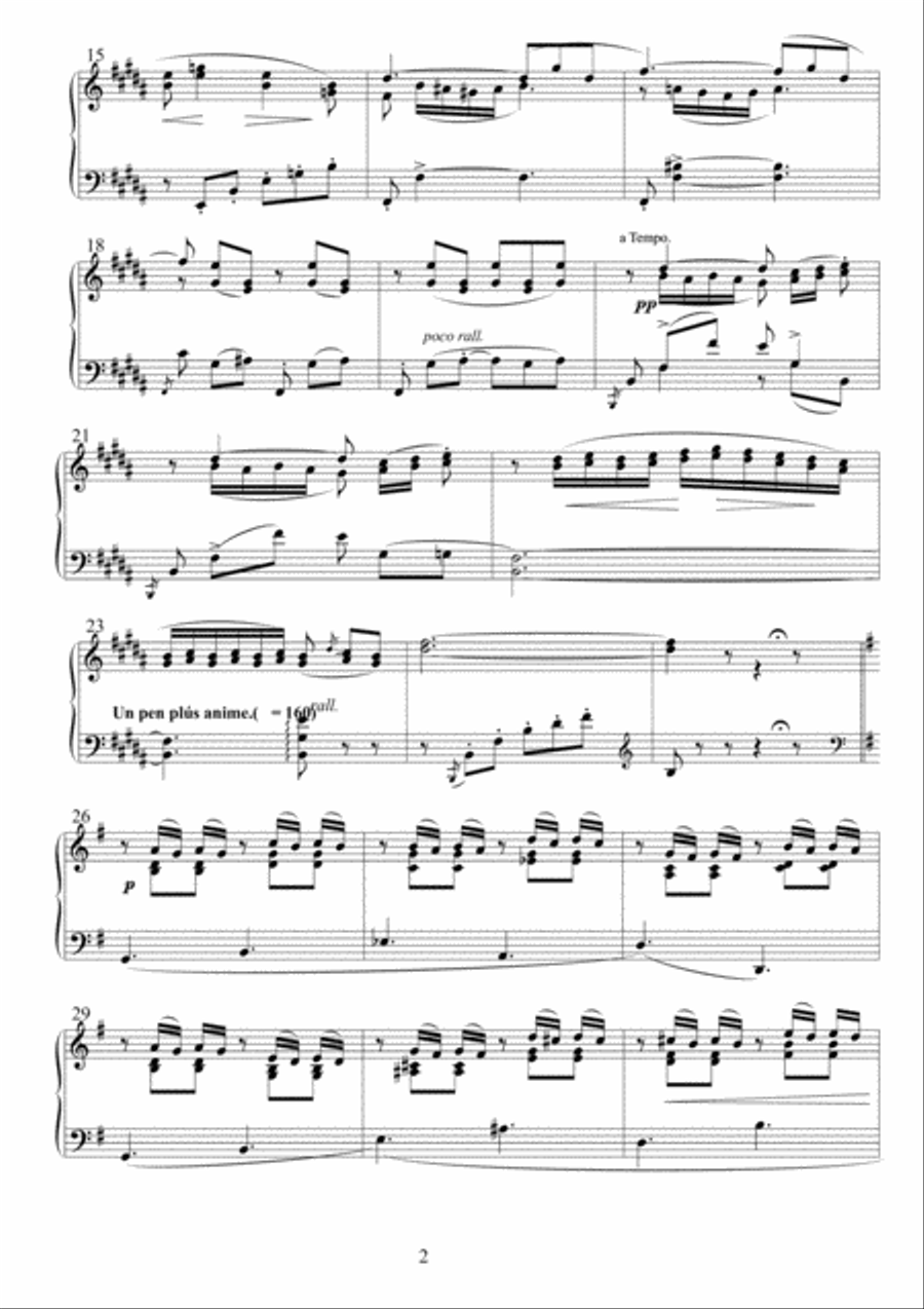 Flower Duet From Lakmé piano solo Piano Solo scores gallery preview page 2