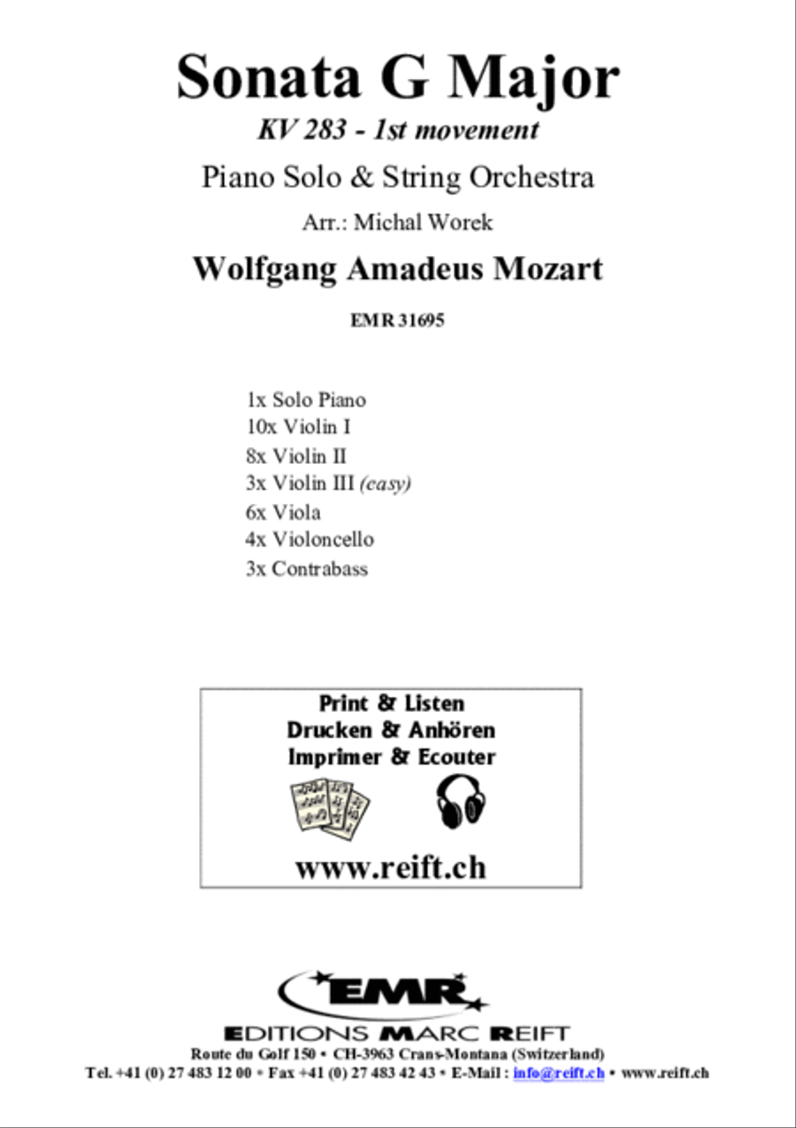 Sonata G Major Sonata G Major String Orchestra scores gallery preview page 2