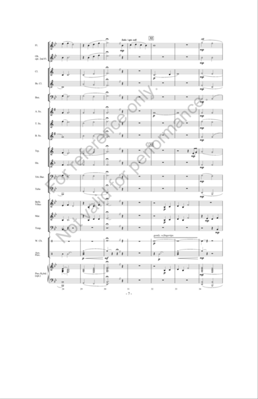 A Song For Peace A Song For Peace Concert Band scores gallery preview page 6