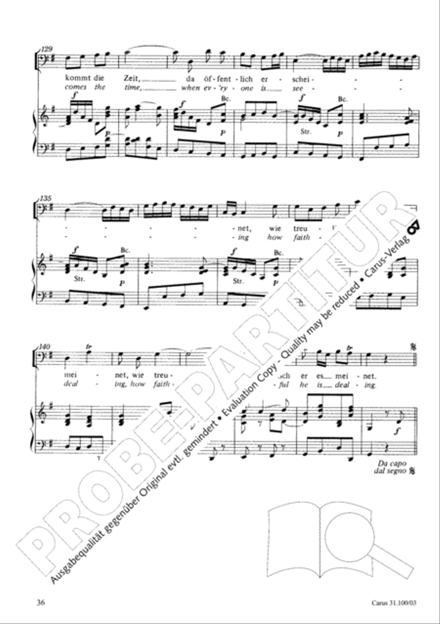 Whatever God ordains is right (Was Gott tut, das ist wohlgetan) 4-Part scores gallery preview page 37