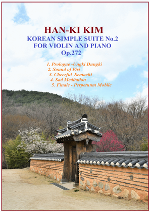 Book cover for Korean Simple Suite No.2 (For Violin and Piano)