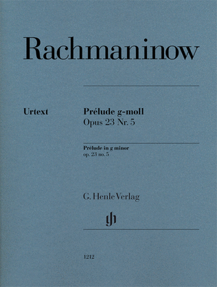 Book cover for Prelude in G minor Op. 23 No. 5