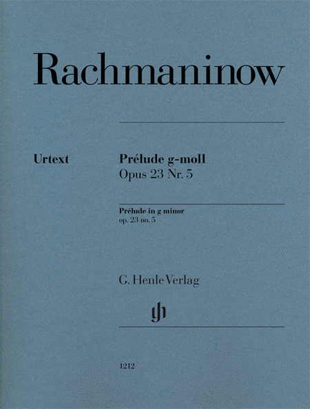 Prelude in G minor Op. 23 No. 5 by Sergei Rachmaninoff Piano Solo - Sheet Music