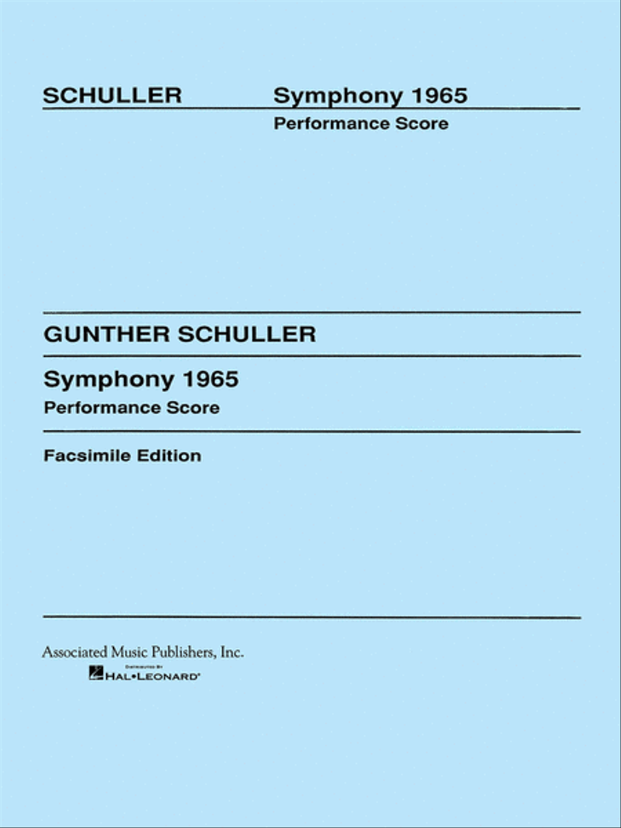 Symphony (1965) Orchestra scores gallery preview page 1