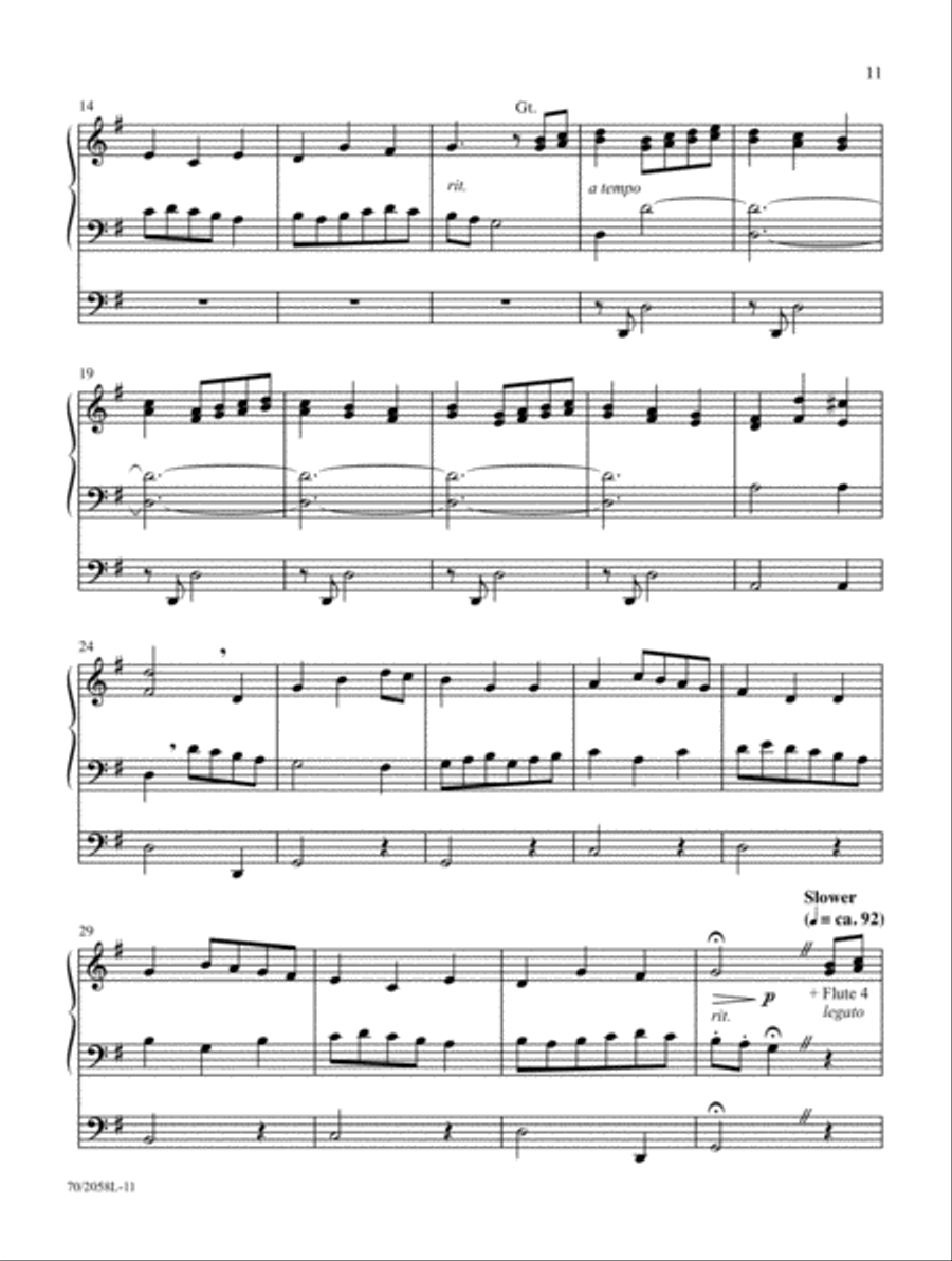 In the Depths of His Love Organ Solo scores gallery preview page 7
