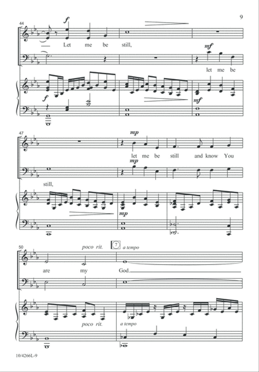 God, Grant Me to Be Silent 3-Part scores gallery preview page 9