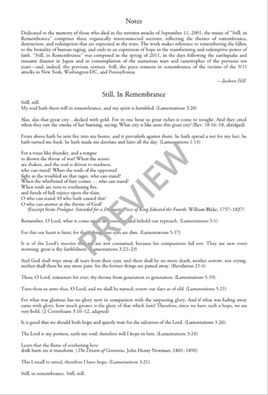 Still, in Remembrance Divisi scores gallery preview page 2