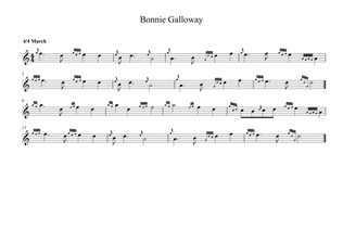 Book cover for Bonnie Galloway For Bagpipes