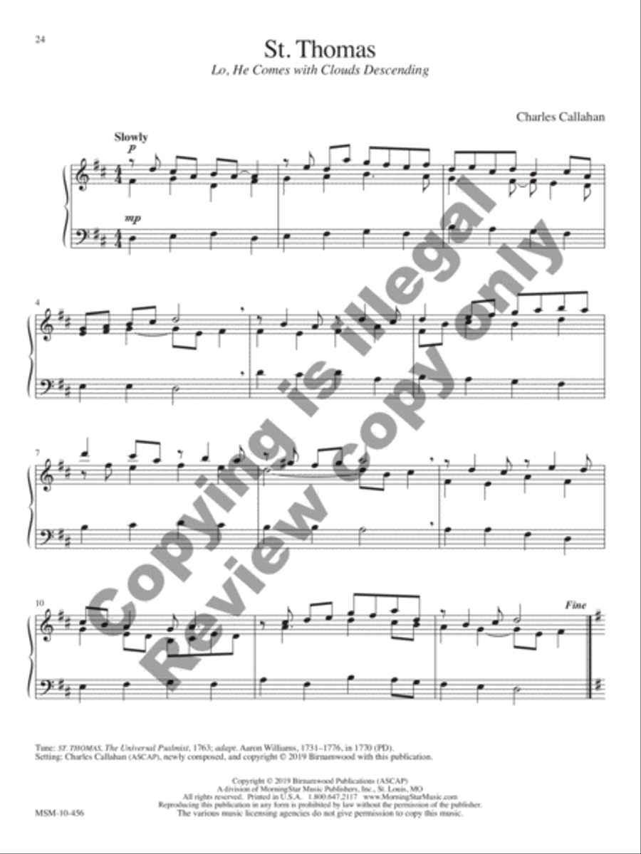 Voluntaries for Manuals: 14 Hymn-based Preludes and Postludes Organ scores gallery preview page 14