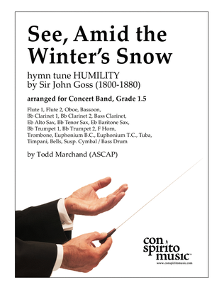 See, Amid the Winter's Snow — concert band