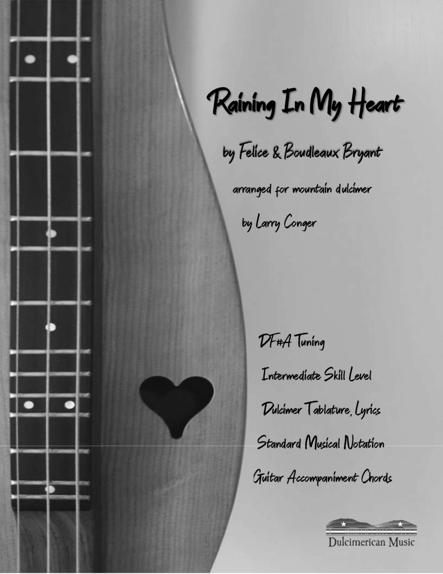 Raining In My Heart Dulcimer scores gallery preview page 1